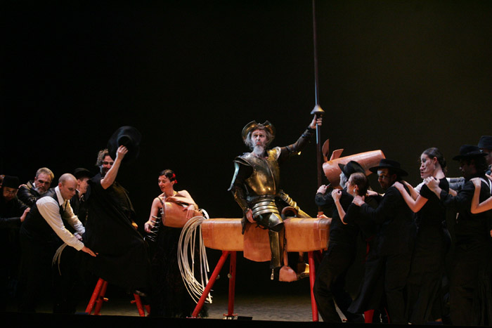 Acte I, Luiz Molz (Sancho Pana), Konstantin Gorny (Don Quichotte), Jules Massenet, "Don Quichotte", Ljubljana 2007