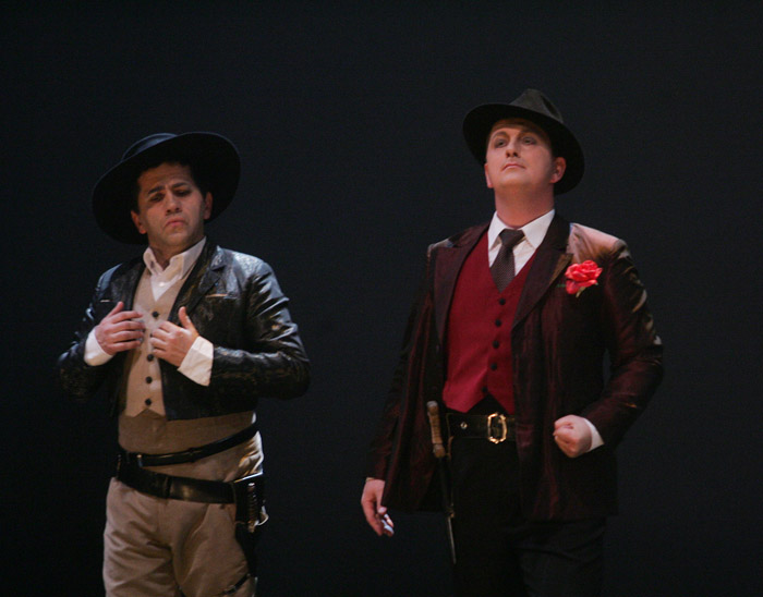 Acte I, Andrej Debevec (Rodriguez), Matjaž Stopinšek (Juan), Jules Massenet, "Don Quichotte", Ljubljana 2007