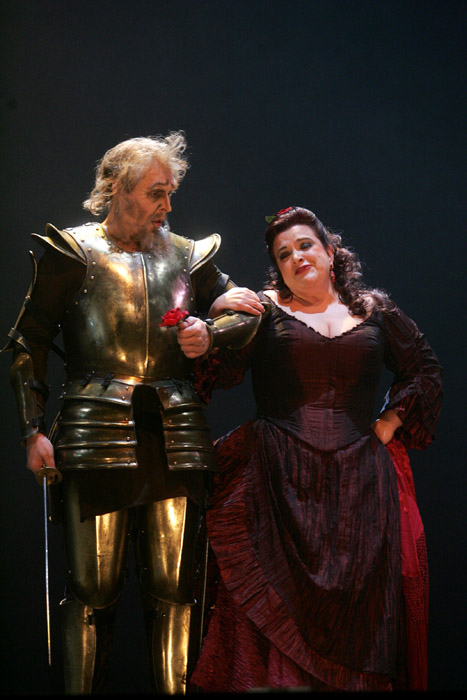 Acte I, Mirjam Kalin (Dulcine), Konstantin Gorny (Don Quichotte), Jules Massenet, "Don Quichotte", Ljubljana 2007