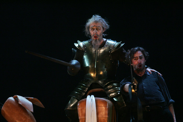 Acte II,  Konstantin Gorny (Don Quichotte), Luiz Molz (Sancho Pana), Jules Massenet, "Don Quichotte", Ljubljana 2007