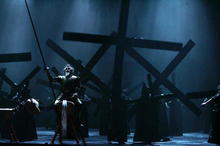 Acte II,  Konstantin Gorny (Don Quichotte), Luiz Molz (Sancho Pana), Jules Massenet, "Don Quichotte", Ljubljana 2007