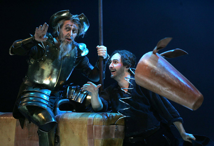 Acte IV,  Konstantin Gorny (Don Quichotte), Luiz Molz (Sancho Pana), Jules Massenet, "Don Quichotte", Ljubljana 2007