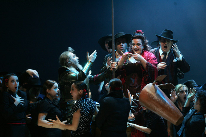 Acte IV, Konstantin Gorny (Don Quichotte), Mirjam Kalin (Dulcine), Jules Massenet, "Don Quichotte", Ljubljana 2007