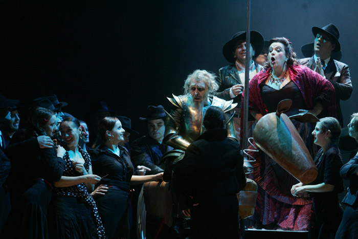 Acte IV, Konstantin Gorny (Don Quichotte), Mirjam Kalin (Dulcine), Jules Massenet, "Don Quichotte", Ljubljana 2007
