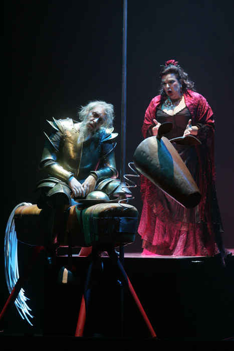 Acte IV, Konstantin Gorny (Don Quichotte), Mirjam Kalin (Dulcine), Jules Massenet, "Don Quichotte", Ljubljana 2007