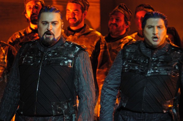 Antonello Palombi (Macduff) e Massimiliano Pisapia (Malcolm)